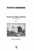Sonata, Op. 134 No. 2 : For Violin and Piano - Boston Variations (2016).