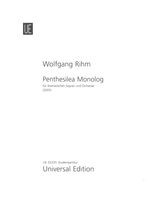 Penthesilea Monolog : Für Dramatischen Sopran und Orchester (2005).