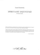 Spirit Lost and Found : For Solo Guitar.