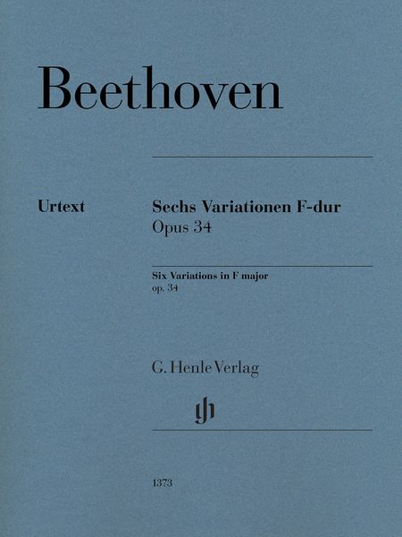 Sechs Variationen F-Dur, Op. 34 : Für Klavier / edited by Felix Loy.