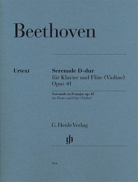 Serenade For Flute (Violin) and Piano, Op. 41.