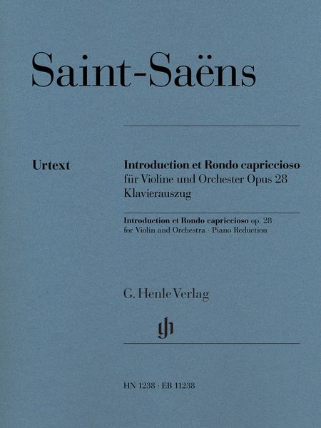 Introduction et Capriccio, Op. 28 : For Violin and Orchestra - Piano reduction / Ed. Peter Jost.