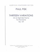 Thirteen Variations On An Eight-Bar Theme, Op. 107 : For Pianoforte (1967).