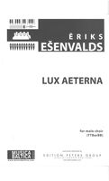 Lux Aeterna : For Male Choir (TTBarBB).