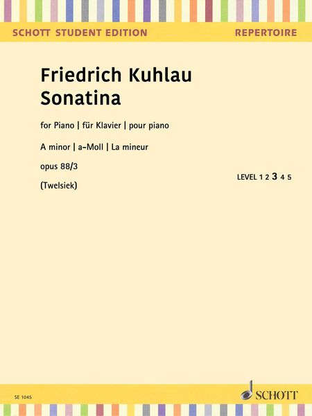 Sonatina In A Minor, Op. 88 No. 3 : For Piano / edited by Monika Twelsiek.