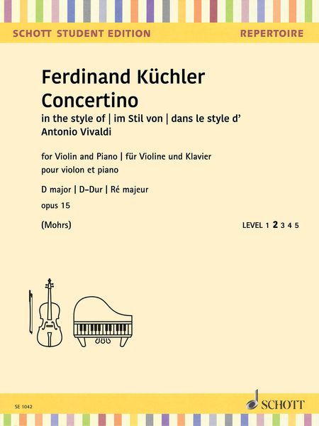 Concertino In The Style of Antonio Vivaldi In D Major, Op. 15: For Violin and Piano.