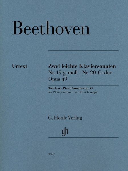 Zwei Leichte Klaviersonaten, Op. 49 : Nr. 19 G-Moll; Nr. 20 G-Dur.