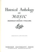 Historical Anthology of Music, Vol. 2 : Baroque, Rococo, and Pre-Classical Music.