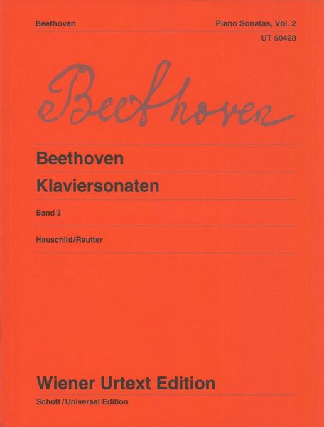 Klaviersonaten, Band 2 - Revised Edition / edited by Peter Hauschild.