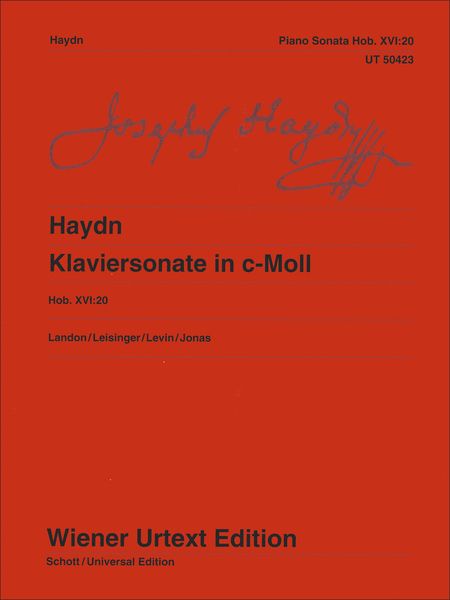 Klaviersonate In C-Moll, Hob. XVI:20 / edited by Christa Landon.