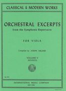 Orchestral Excerpts For Viola, Vol. V.