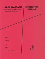 Apocatastasis, From Goldbeater's Skin : For Soprano, Prepared Piano, Vibraphone and Guitar (2016).