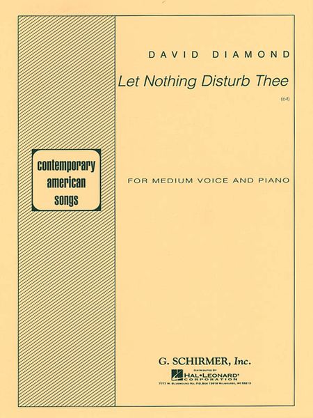 Let Nothing Disturb Thee : For Voice and Piano.