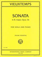 Sonata In B Flat Major, Op. 36 : For Viola and Piano / edited by Frank Foerster.