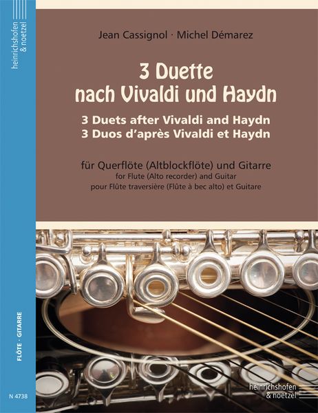 3 Duette Nach Vivaldi und Haydn : Für Querflöte (Altblockflöte) und Gitarre.
