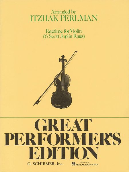 Ragtime For Violin (6 Scott Joplin Rags) / arranged by Itzhak Perlman.