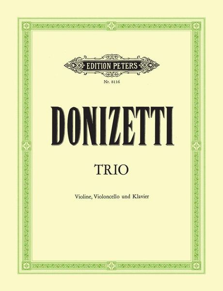 Trio : For Violin, Cello and Piano.