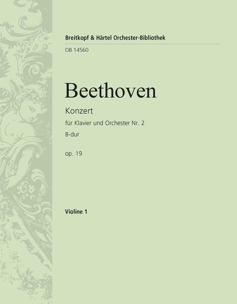 Concerto No. 2 In B Flat Major, Op. 19 : For Piano and Orchestra.