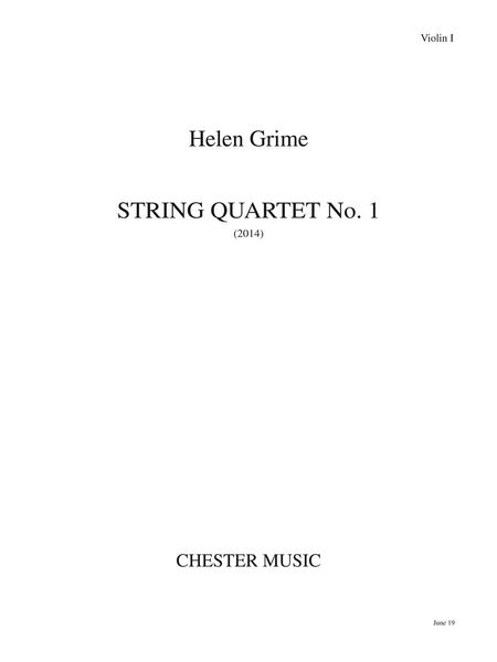 String Quartet No. 1 (2014).