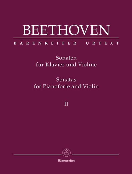 Sonatas For Pianoforte and Violin, Vol. 2 / edited by Clive Brown.