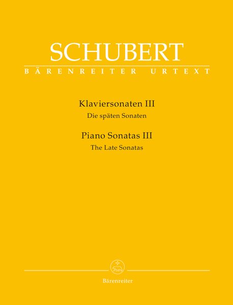 Klaviersonaten III = Piano Sonatas III : The Late Sonatas / edited by Walburga Litschauer.