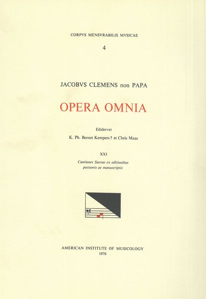 Opera Omnia, Vol. 21 : Motets.