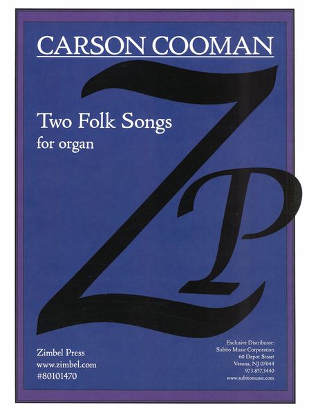 Two Folk Songs, Op. 900 : For Organ (2011).