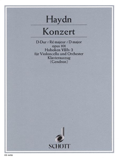 Konzert Für Violoncello und Orchester, D-Dur, Op. 101 (Gendron).