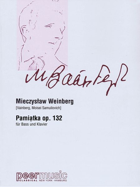 Pamiatka, Op. 132 - Rezitativ Nach Worten von Elzbieta Szemplnska : Für Bass und Klavier.