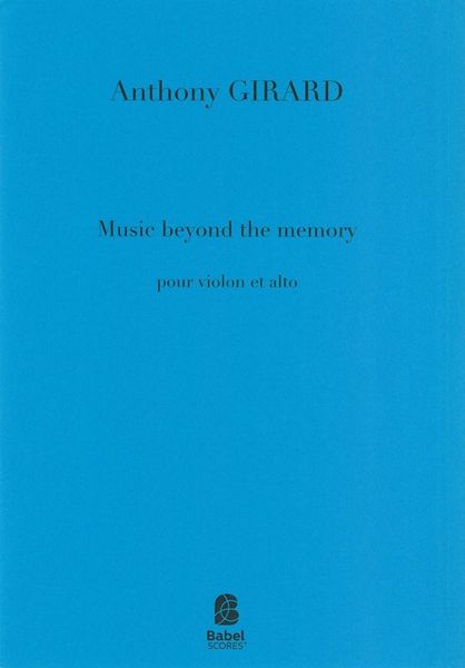 Music Beyond The Memory : Pour Violon et Alto (2014).