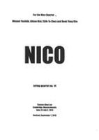 Nico : String Quartet No. 14 (2019) [Download].