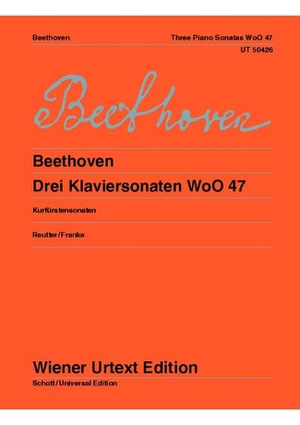 Drei Klaviersonaten, WoO 47 / edited by Jochen Reutter.