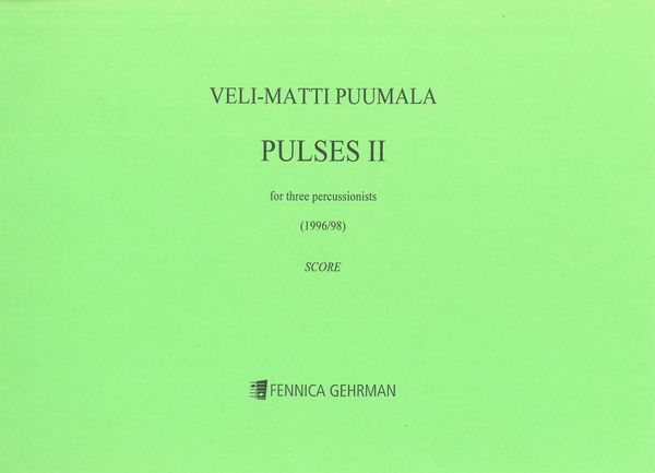 Pulses II : For Three Percussionists (1996/98).