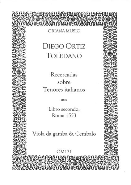 Recercadas Sobre Tenores Italianos : For Viola Da Gamba and Cembalo.