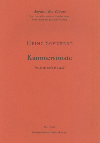 Kammersonate : For Violin, Viola and Cello.