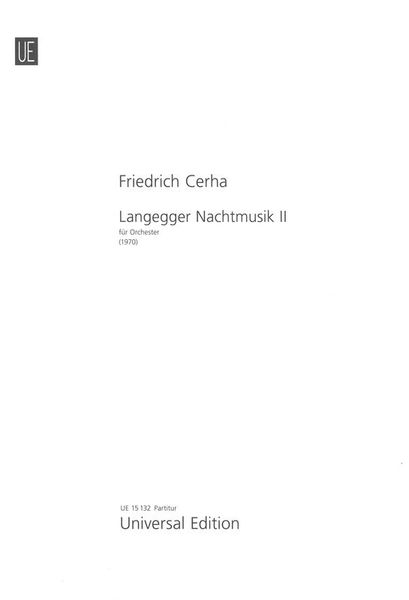 Langegger Nachtmusik II : Für Orchester (1970).