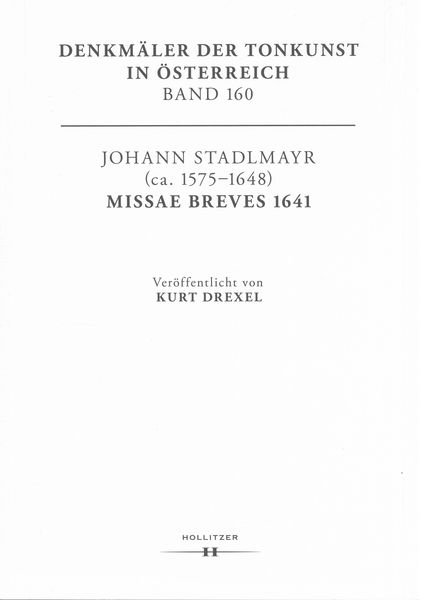 Missae Brevis 1641 / edited by Kurt Drexel.
