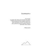 Counterpoint.S : For Wind Ensemble (1985).