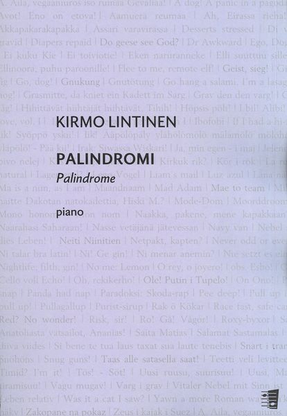 Palindromi : For Piano (2000).