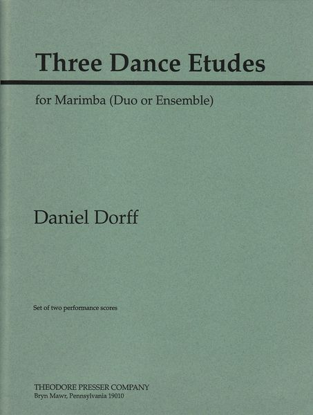 Three Dance Etudes : For Marimba Duo Or Ensemble.