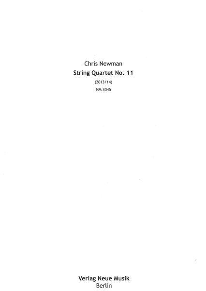 String Quartet No. 11 (2013/14).