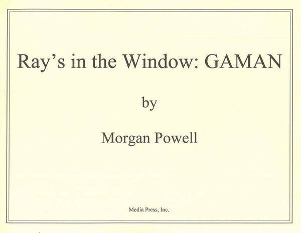 Ray's In The Window - GAMAN : For Chamber Orchestra (1985).