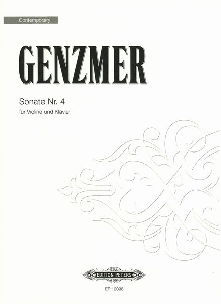 Sonate Nr. 4, GeWV 244 : Für Violine und Klavier (1980).