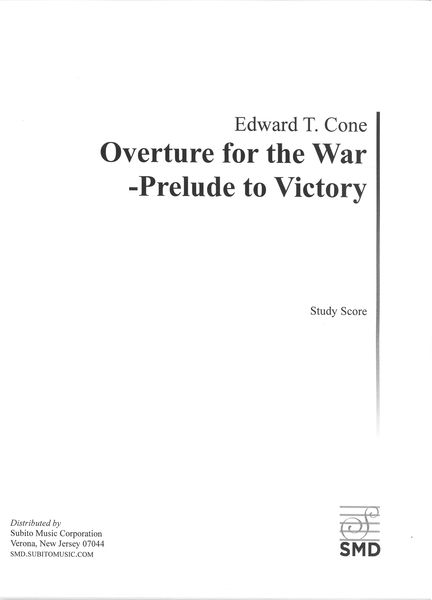 Overture For The War - Prelude To Victory : For Orchestra (1942).