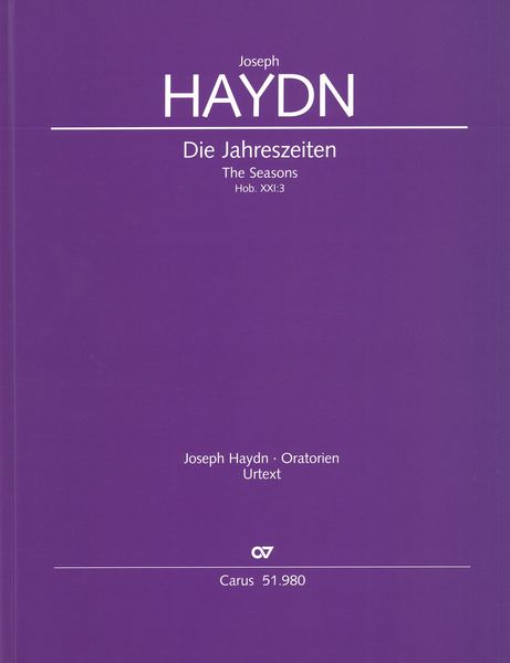 Jahreszeiten = The Seasons, Hob. XXI:3 / edited by Ernst Herttrich.