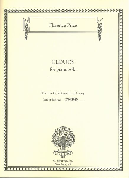 Clouds : For Piano Solo / edited by John Michael Cooper.