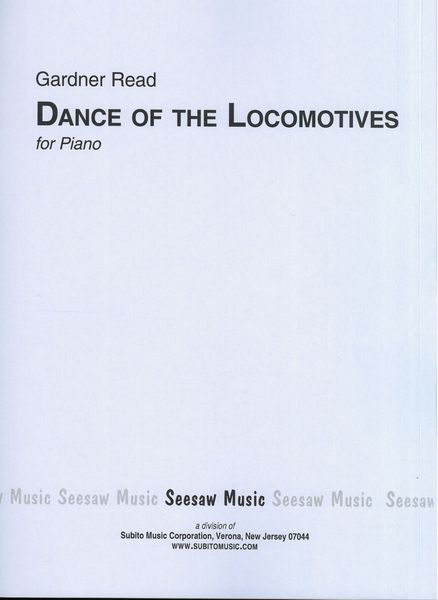 Dance of The Locomotives, Op. 57 : For Piano.