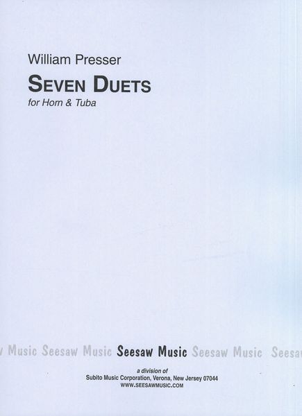 Seven Duets : For Horn and Tuba.