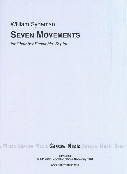 Seven Movements : For Chamber Ensemble (Septet) (1958).