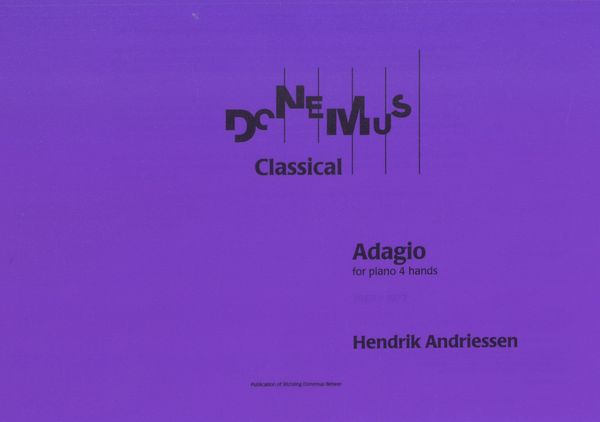 Adagio : For Piano 4 Hands (1969/1973).
